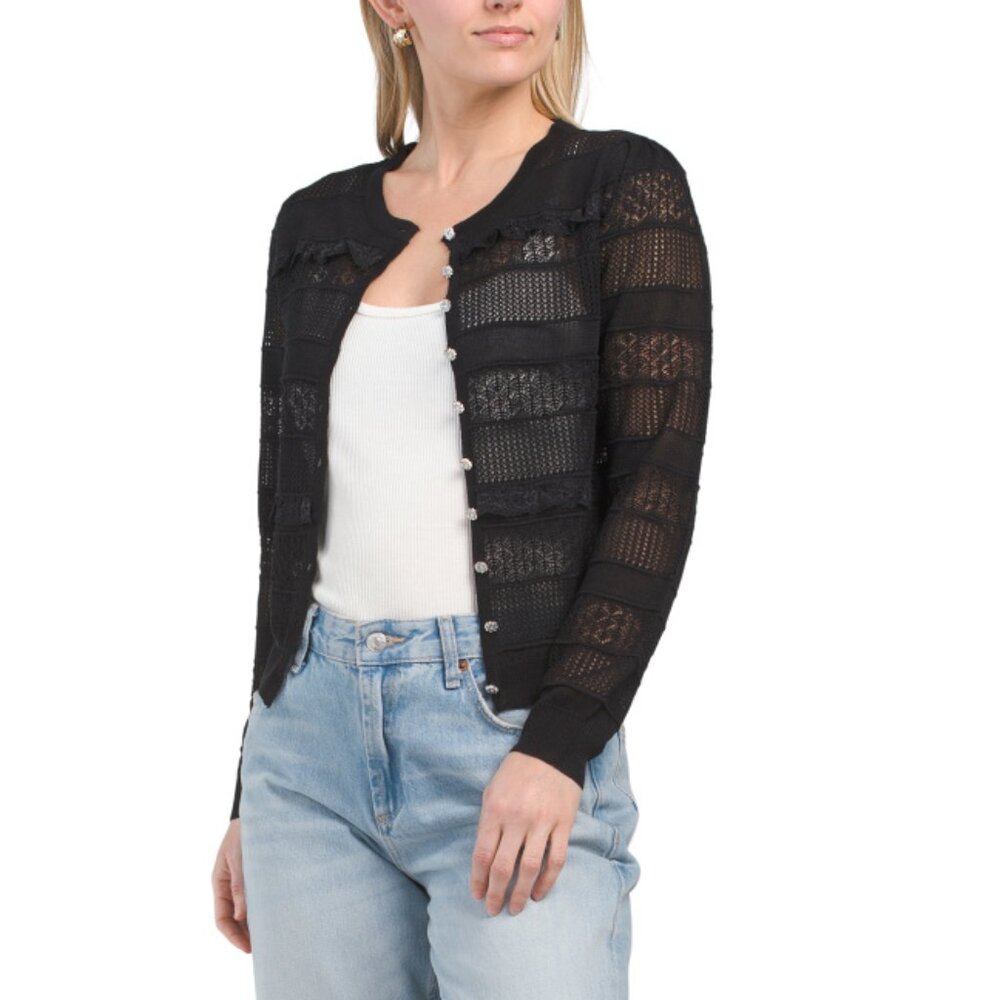 HEARTLOOM Black Maddie Sweater Cardigan